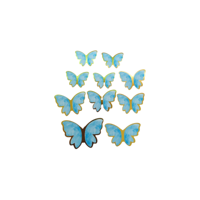 CAKETOPPER MARIPOSAS AZULES ACRILICAS MA 4.3