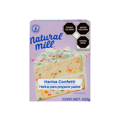 HARINA CONFETI MIX 432GR/12PZ NYJISA