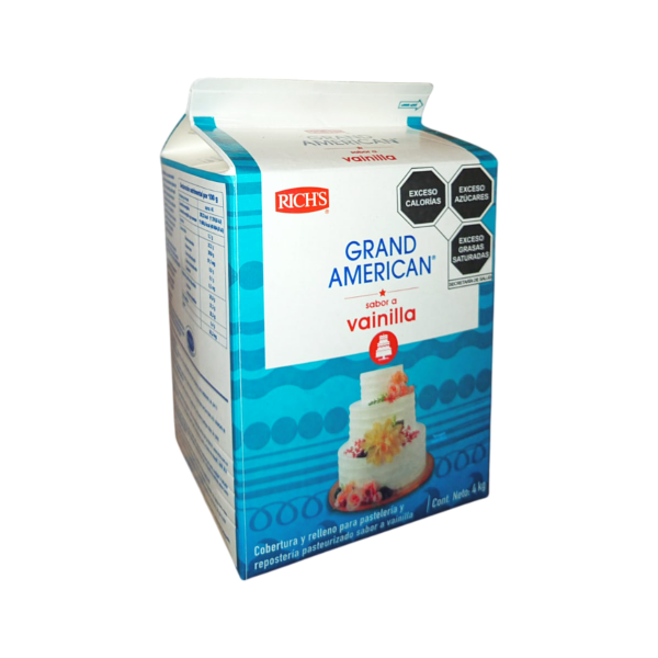 CREMA GRAND AMERICAN SABOR A VAINILLA RICHS 4X4KG