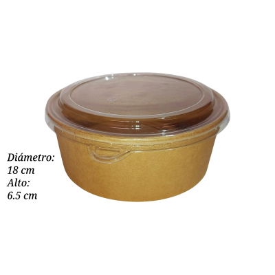 BOWL KRAFT 44OZ CON TAPA