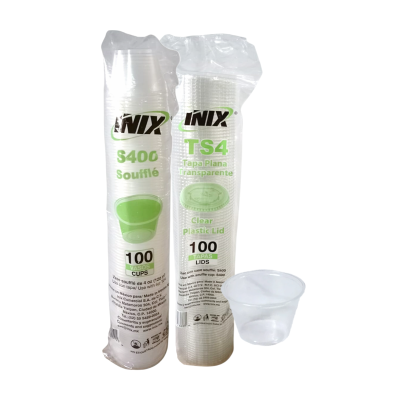 VASO SOUFFLE 4 OZ 10X100PQ S400 TS4 INIX