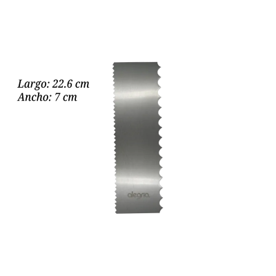 PEINE DECORATIVO PICOS/ONDAS AINOX