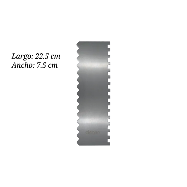 PEINE DECORATIVO ONDAS/BLOQUES AINOX