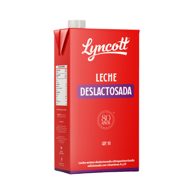 LECHE DESLACTOSADA LYNCOTT 12X1LT