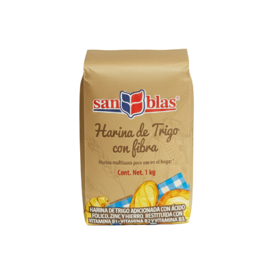 HARINA DE TRIGO CON FIBRA 10X1KG SAN BLAS