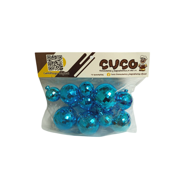 ESFERA DISCO SIN PALILLO AZUL