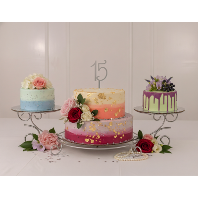 BASE PARA PASTEL ARCADIA MARBADE CON 3 BASES