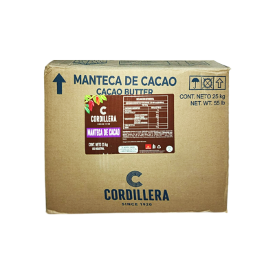 MANTECA DE CACAO CORDILLERA CJ25KG