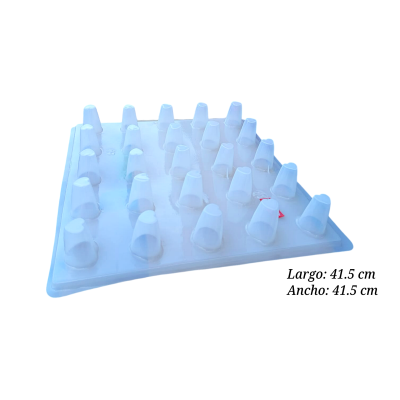 MOLDE GELIPALETA CORAZON CON 25 CAVIDADES INTERMEX