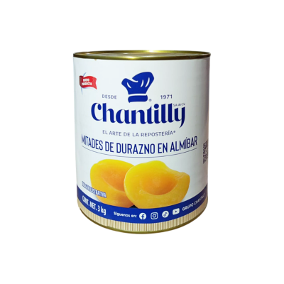 DURAZNO EN MITADES CHANTILLY 6X3KG