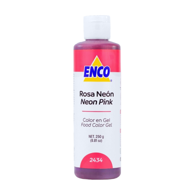 COLOR EN GEL ROSA NEON ENCO 250GR