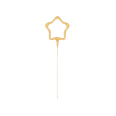 VELA DE BENGALA ORO ESTRELLA