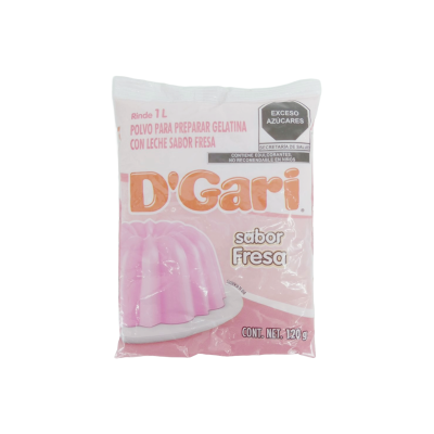 GELATINA DGARI FRESA LECHE 50X120GR