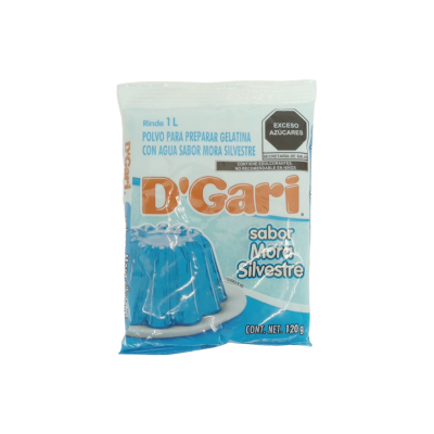 GELATINA DGARI MORA SILVESTRE 50X120GR
