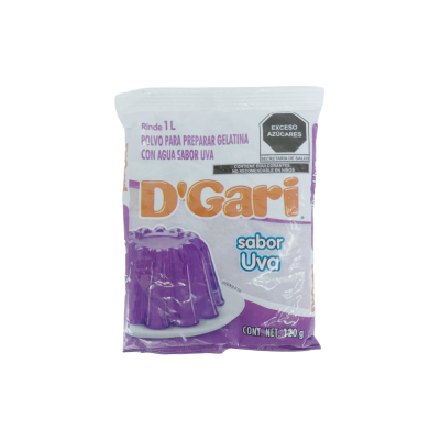 GELATINA DGARI SABOR UVA 50X120GR