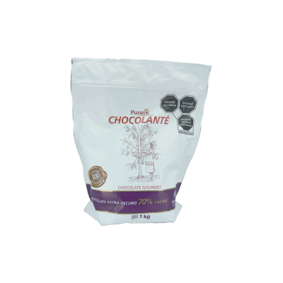 CHOCOLATE EXTRA OSCURO 70% CACAO GOTA PURATOS 8X1KG