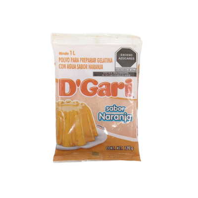 GELATINA DGARI NARANJA 50X120GR