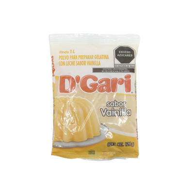 GELATINA DGARI SABOR VAINILLA 50X120GR