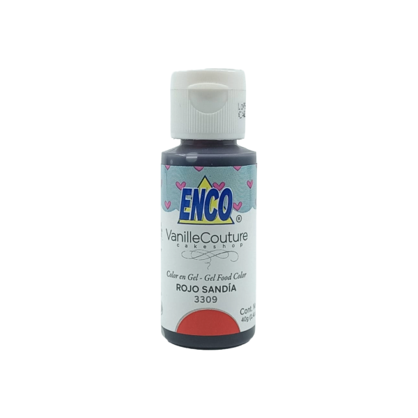 COLOR EN GEL ROJO SANDIA ENCO 40GR