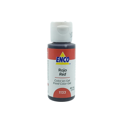 COLOR EN GEL ROJO ENCO 40GR