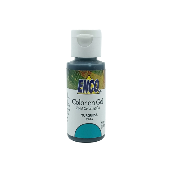 COLOR EN GEL TURQUESA ENCO 40GR