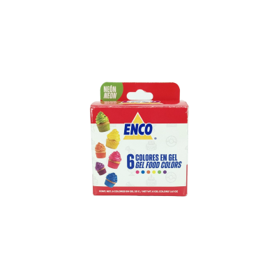 KIT COLORES NEON ENCO 6X20GR
