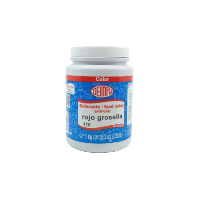 COLORANTE ROJO GROSELLA 1KG DEIMAN