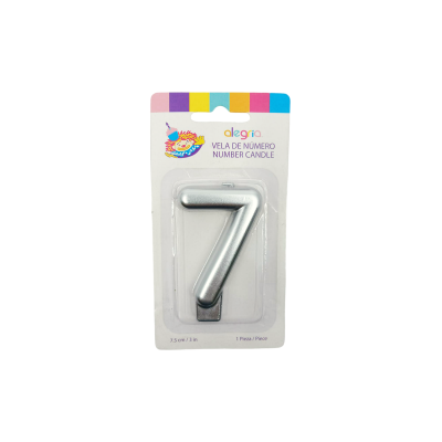 VELA CND000887 NO. 7 PLATA 7.5CM