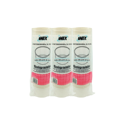 CONTENEDOR PAPEL HELADO 6 OZ INIX 20X50PZ