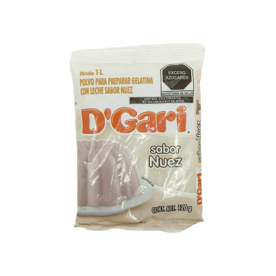 GELATINA DGARI SABOR NUEZ 50X120GR