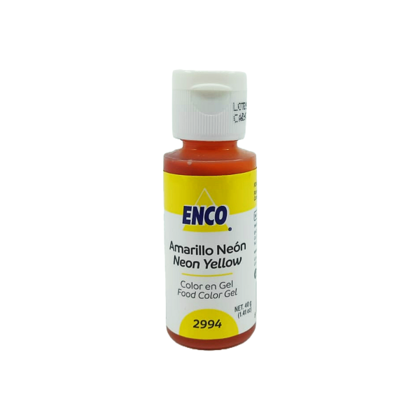 COLOR EN GEL AMARILLO NEON ENCO 40GR