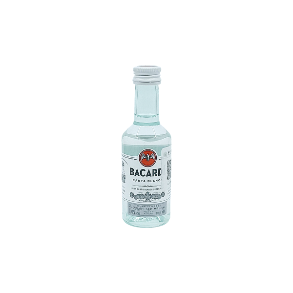 BOTELLA DE PLASTICO MINI BACARDI