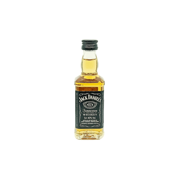 BOTELLA DE VIDRIO MINI JACK DANIELS WHISKY