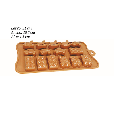 MOLDE SILICON BROWN JUGUETES 15CAV 5914 7089XQ-039