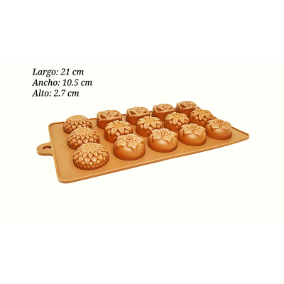 MOLDE SILICON FLORES 63-158 SIL001040