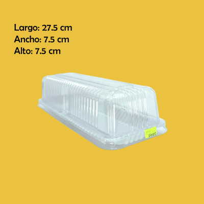 DOMO PASTEL RECTANGULAR ALTO 27.5X7.5X7.5CM BCO GUA G63A