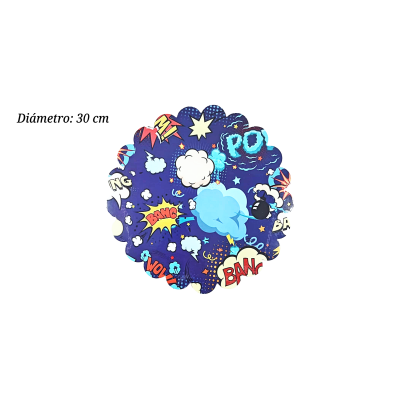 BASE CARTON REDONDA 30CM COMIC FA