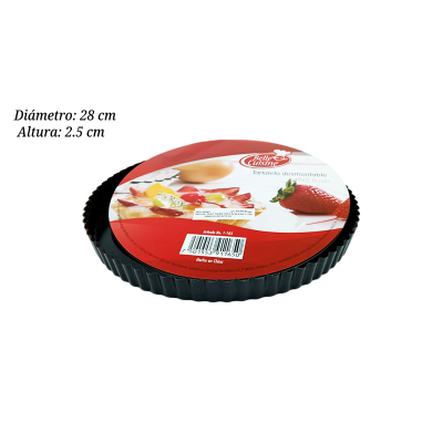 MOLDE TARTALETA DESMONTABLE 28X2.5CM ART 1-165