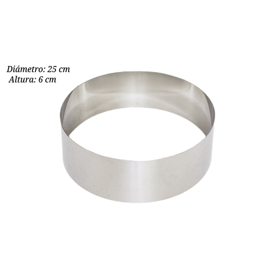 ARO REDONDO 25 CM ACERO INOX GILO
