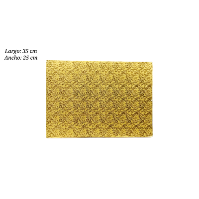 BASE FORRADA DORADA 25X35CM ESPULGAR