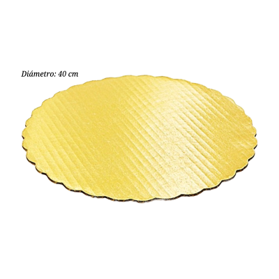 BASE PASTEL 40 CM DORADA