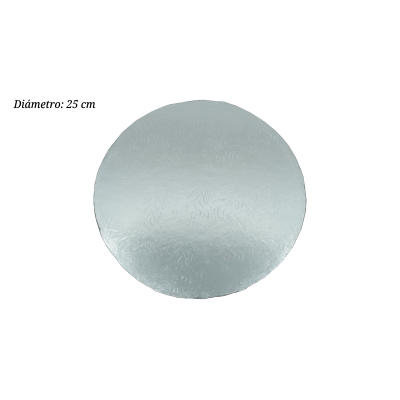 BASE FORRADA PLATA 25CM 3MM ALTA RESISTENCIA