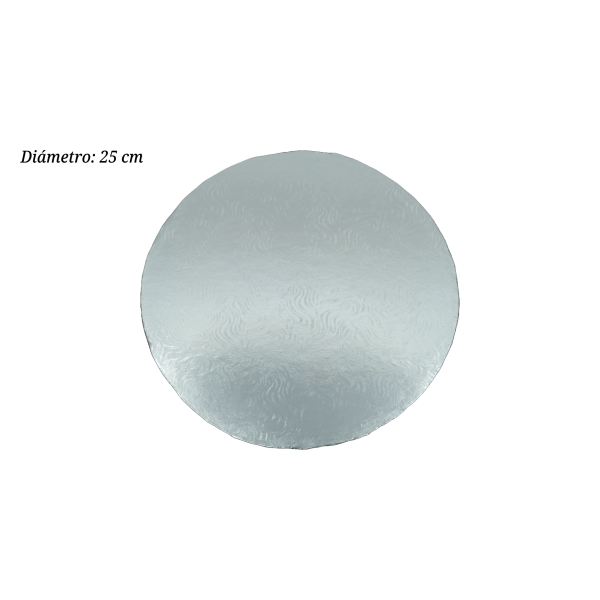BASE FORRADA PLATA 25CM 3MM ALTA RESISTENCIA