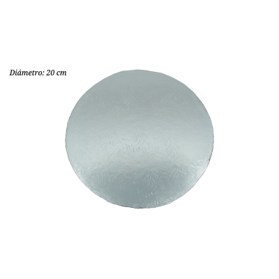 BASE FORRADO PLATA 20CM 2.5MM ALTA RESISTENCIA