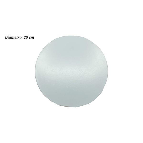 BASE FORRADO BLANCA 20CM 2.5MM ALTA RESISTENCIA