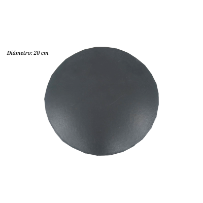 BASE FORRADO NEGRA 20CM 2.5MM ALTA RESISTENCIA