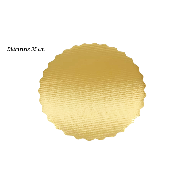 BASE CARTON NUM35 PQ50PZ DORADO CORRUGADA DOBLE FLAUTA