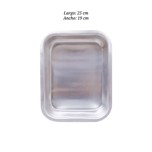 MOLDE RECTANGULAR DE ALUMINIO 25X19CMS IDEAL P49