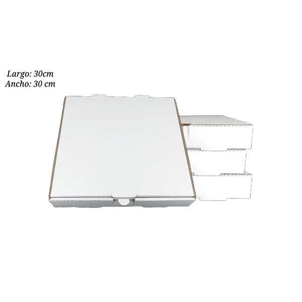 CAJA PARA PIZZA MEDIANA NUM6 30X30 PQ100PZ
