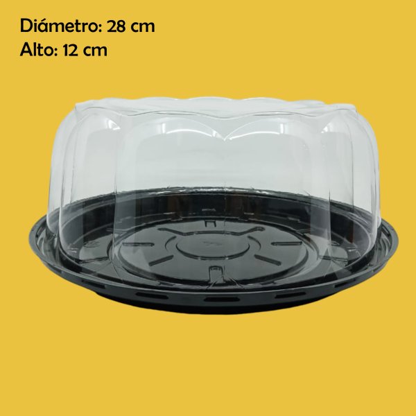 DOMO PARA PASTEL REDONDO 29 CM OW11-4BDP-PET